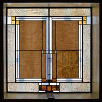 Skylight panel, detail, Unity Temple, Photograph by James Caulfield