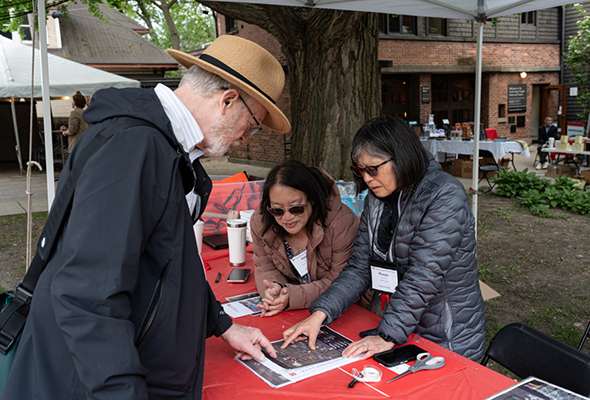 Volunteers at work