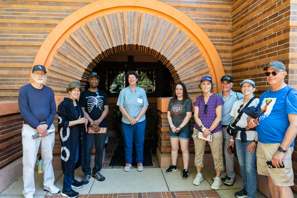 Welcoming guests to Heurtley House