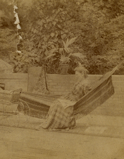Catherine Lee Tobin Wright Sitting on Hammock