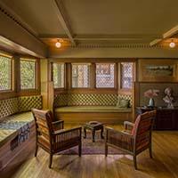 Frank Lloyd Wright Home and Studio living room