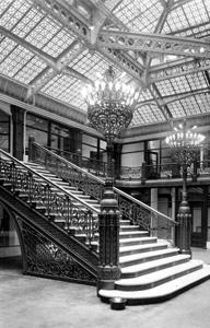 The Rookery Building exterior, photographed ca. 1891 Courtesy of Harvard University Graduate School of Design, Frances Loeb Library, Gund Hall, 48 Quincy Street, Cambridge MA 02138